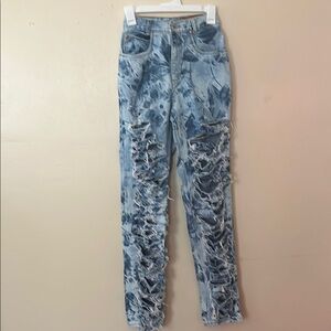 Distressed Blue Women's Jeans